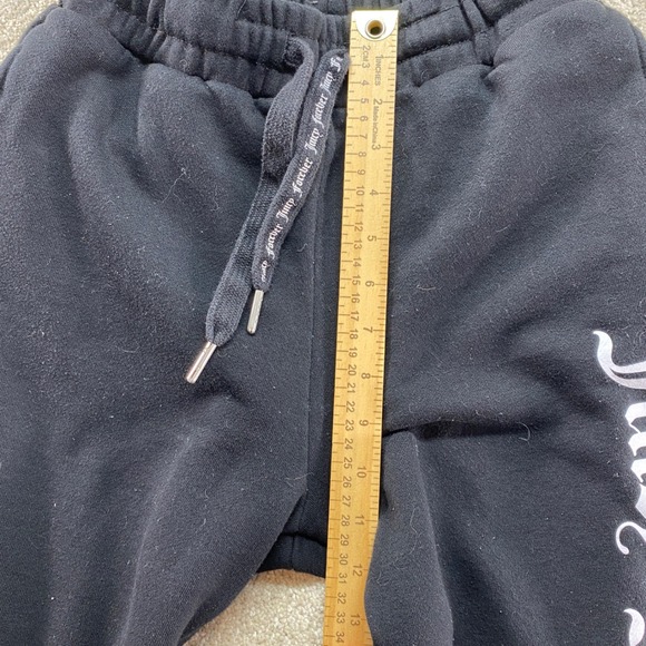 Juicy Couture Sweatpants Womens Small Black Forever 21 Graphic Joggers Fleece - Picture 5 of 11